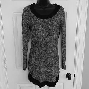 Black and White Sweater Dress